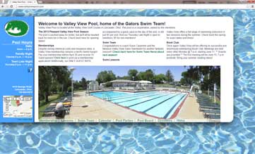 link to Valley View Pool website
